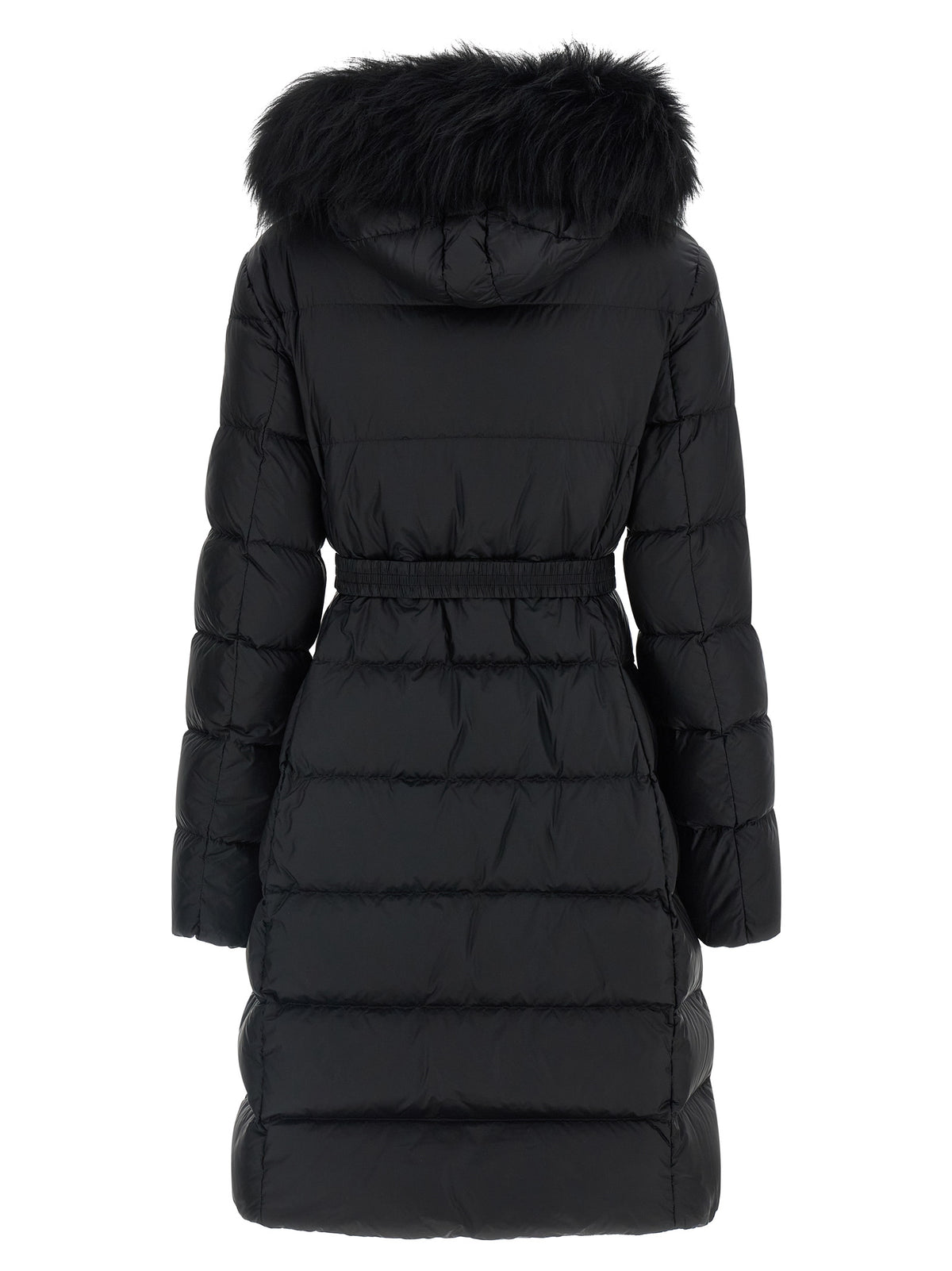 Moncler Schwarzer Polyamid-Mantel