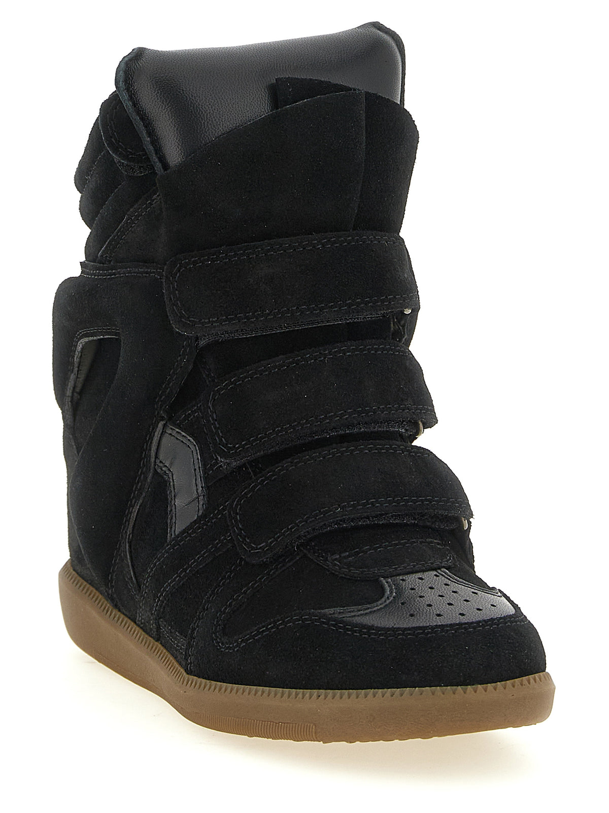 Isabel Marant Schwarze High-Top-Sneaker aus Rindsleder