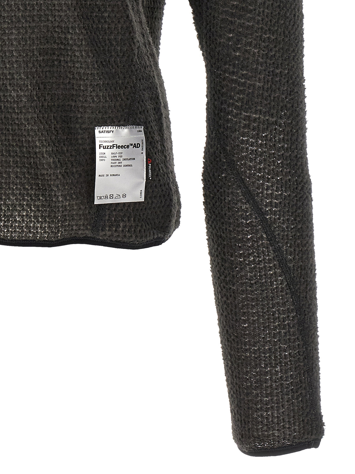 SATISFY Schwarzer Polyester-Sweatshirt