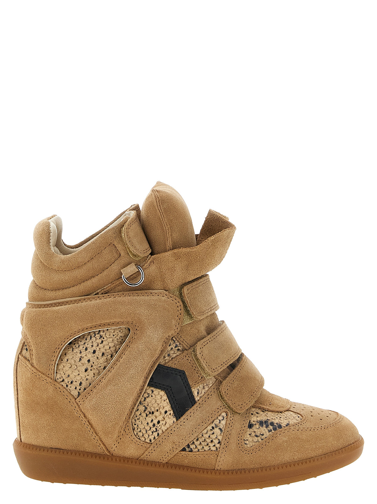 Isabel Marant Beige Cowhide Keilabsatz-Sandalen