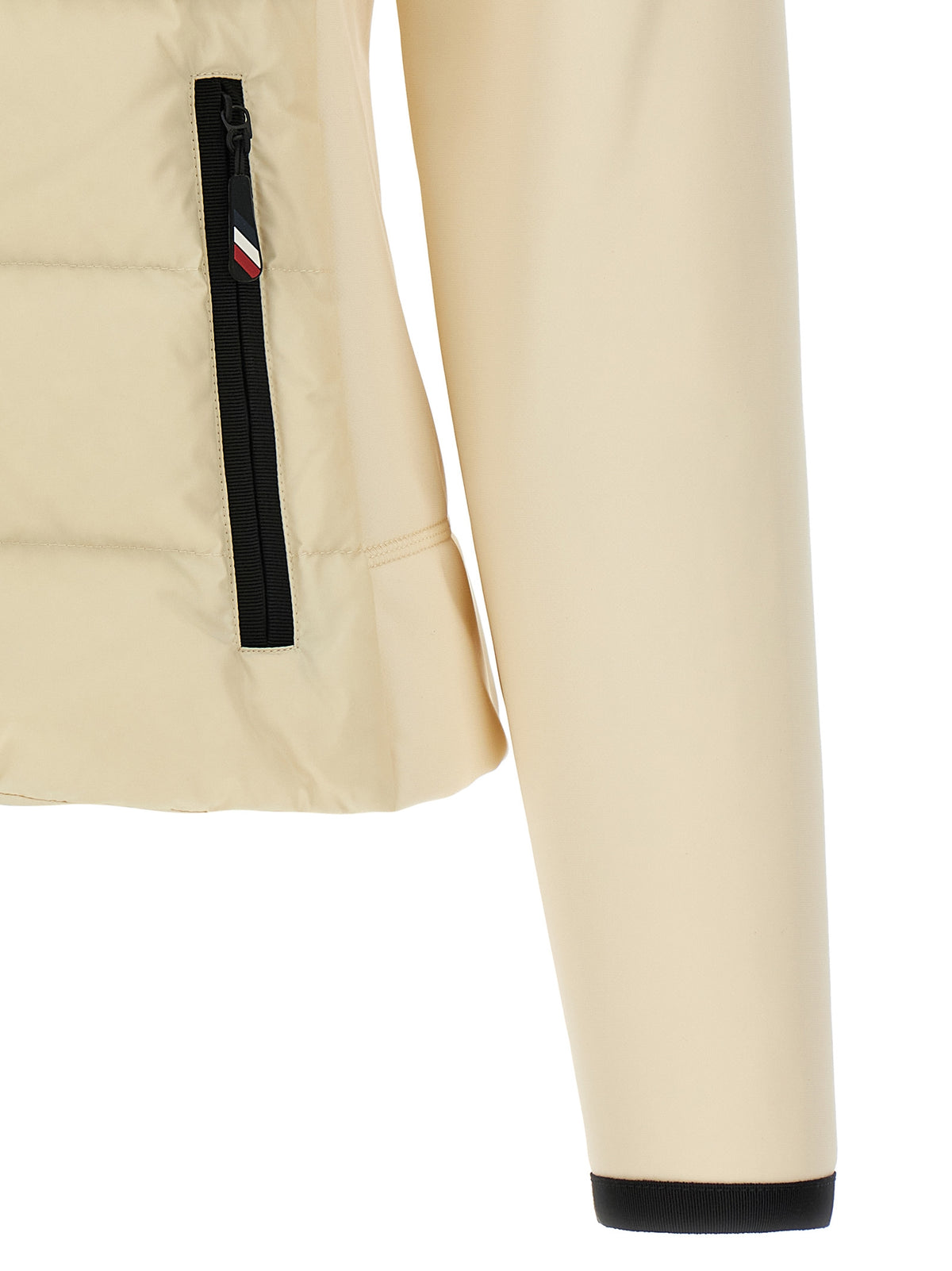 Moncler Grenoble Weiße Strickjacke aus Polyamid
