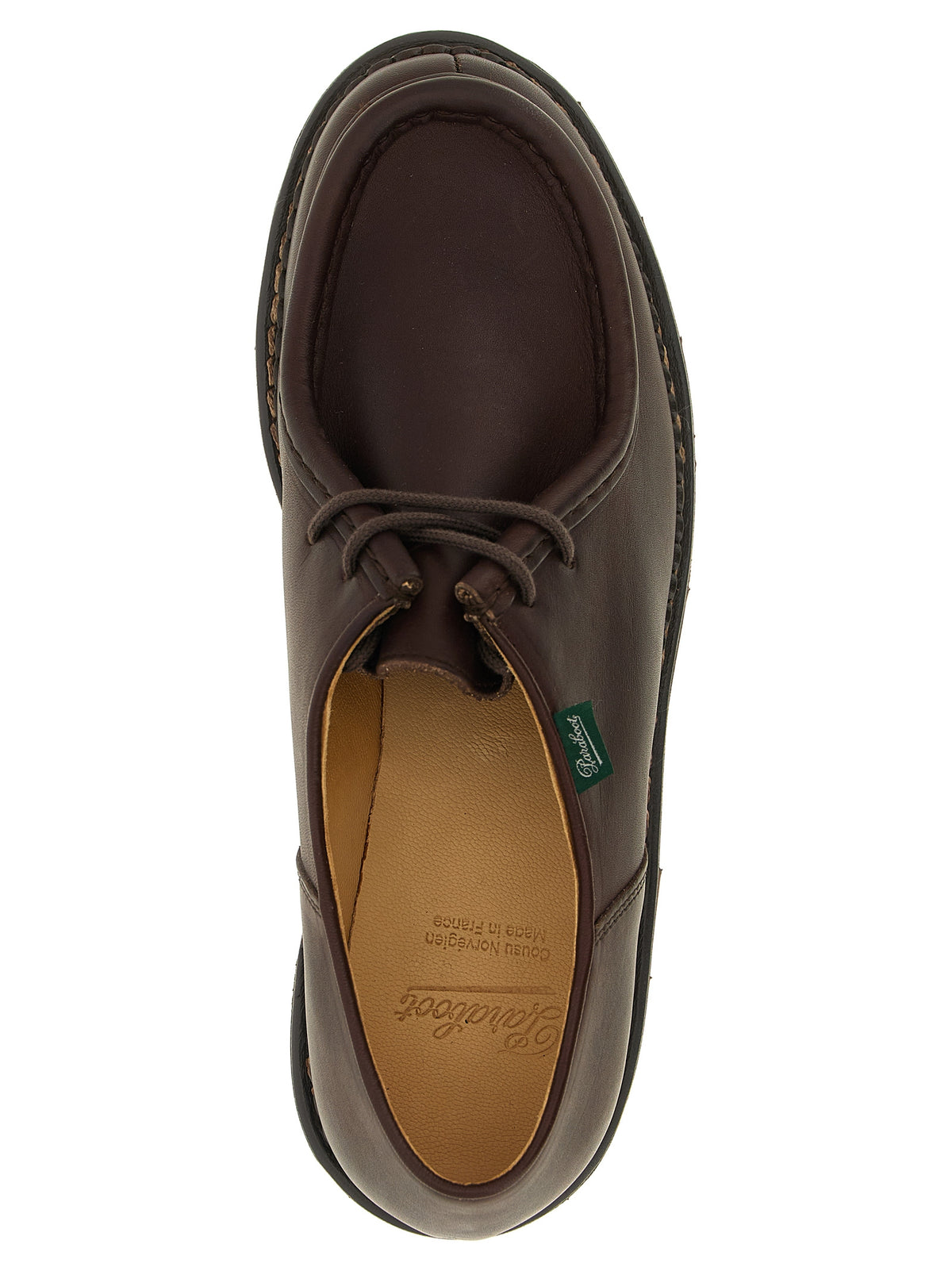 PARABOOT Braune Kalbsleder Oxford- und Derby-Schuhe