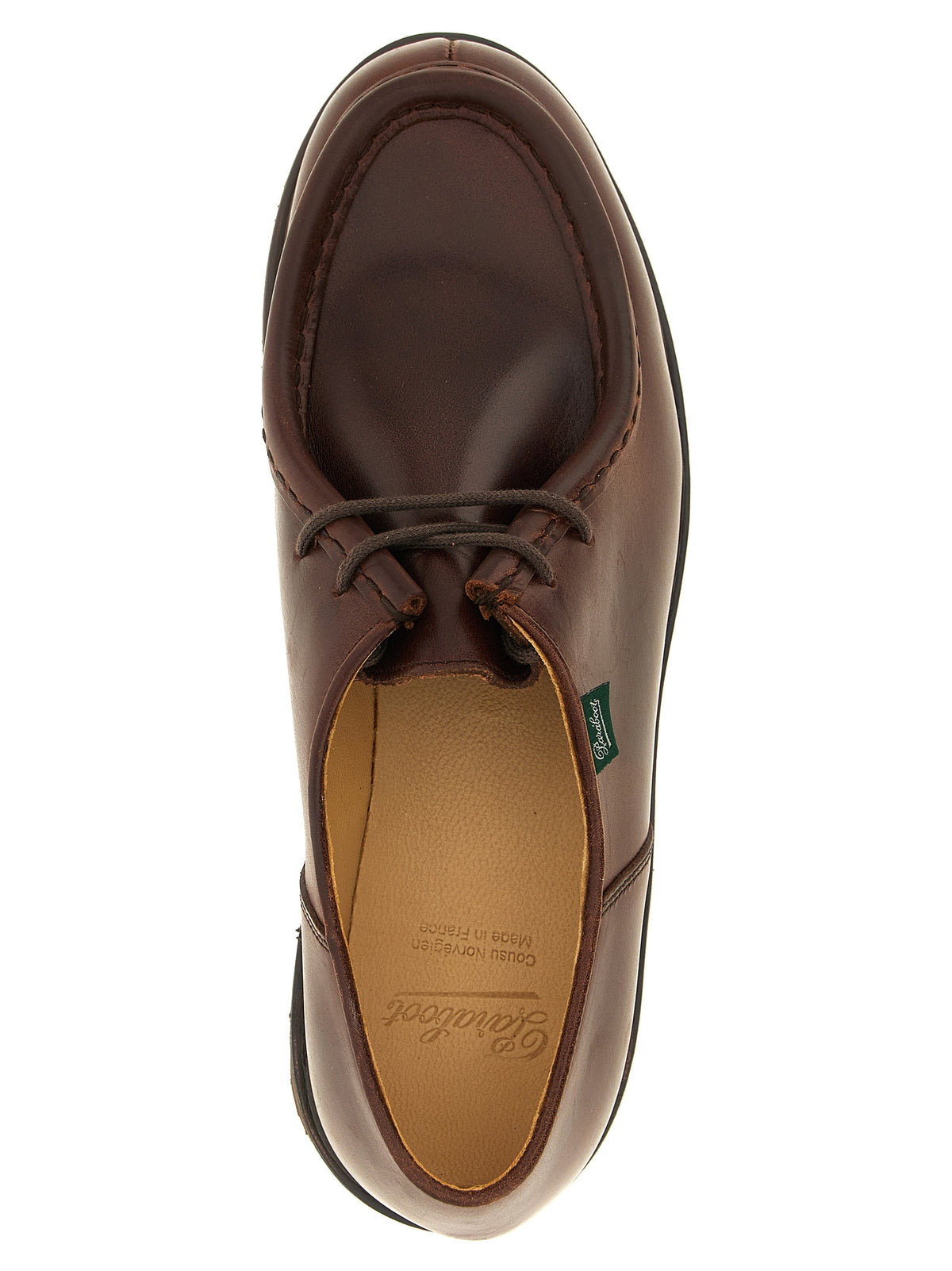 PARABOOT Braune Kalbsleder Oxford- und Derby-Schuhe