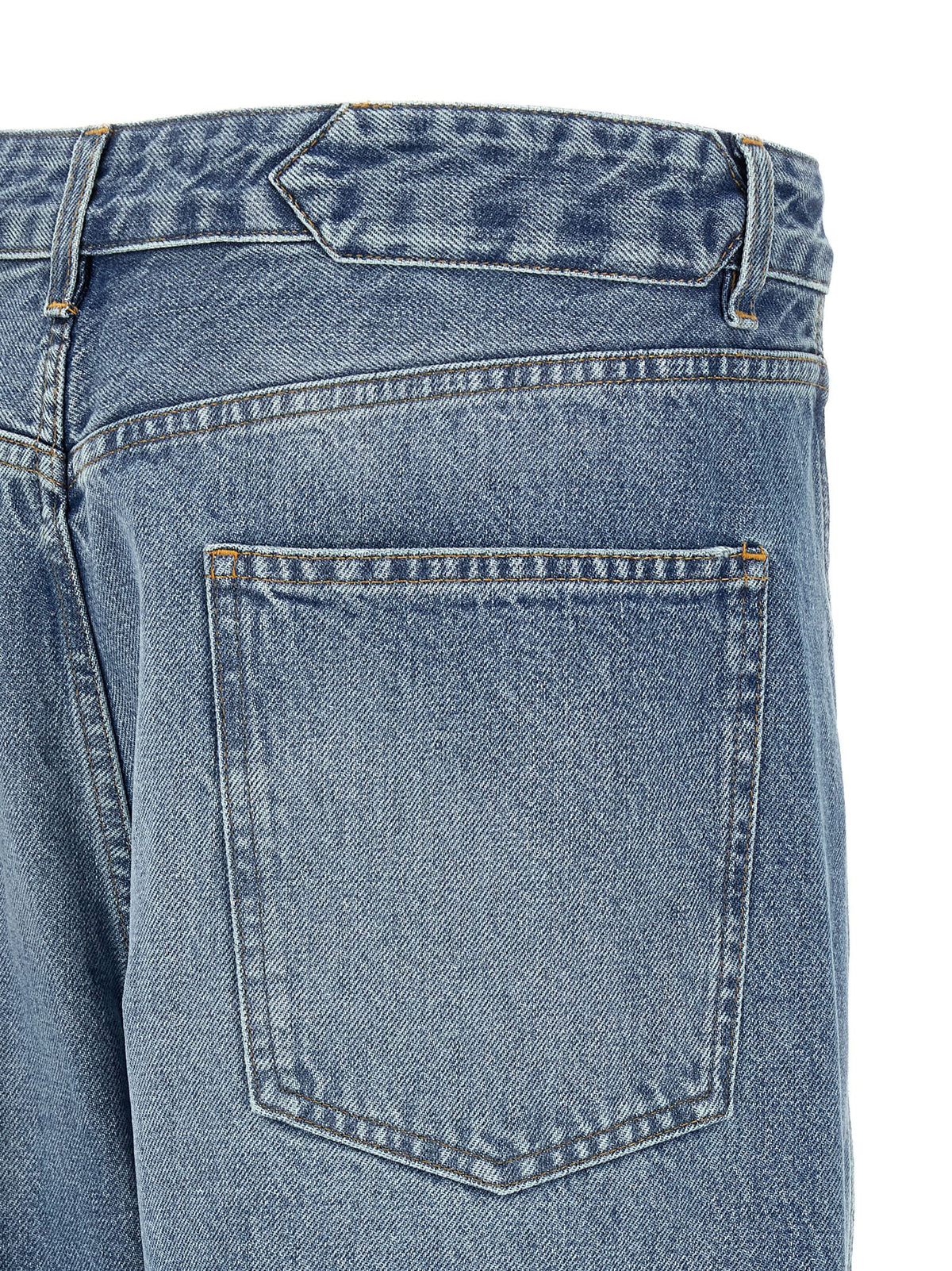 Jacquemus Blaue High-Waist Jeans aus Baumwolle