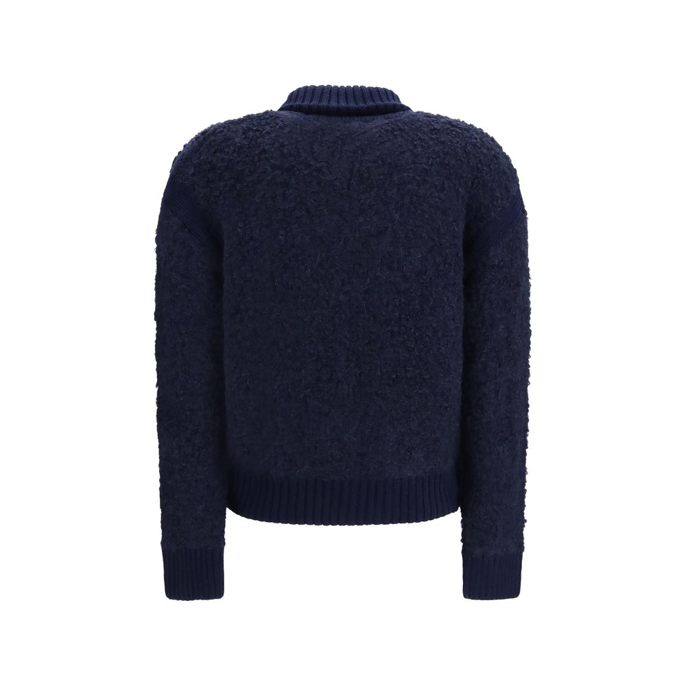 Jacob Cohen Blauer Cardigan aus Alpakawolle