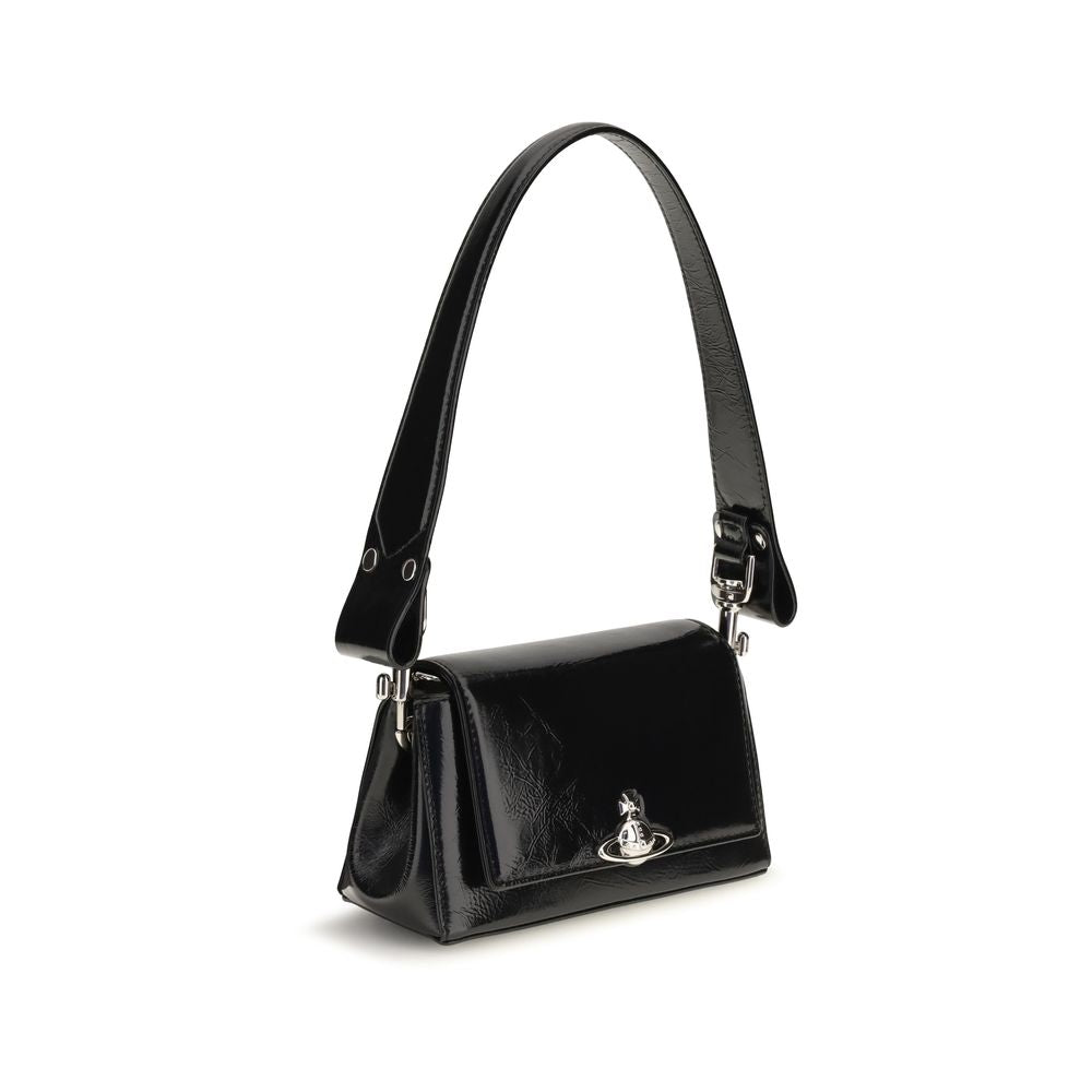 Vivienne Westwood Schwarze Kalbsleder Bos Taurus Handtasche