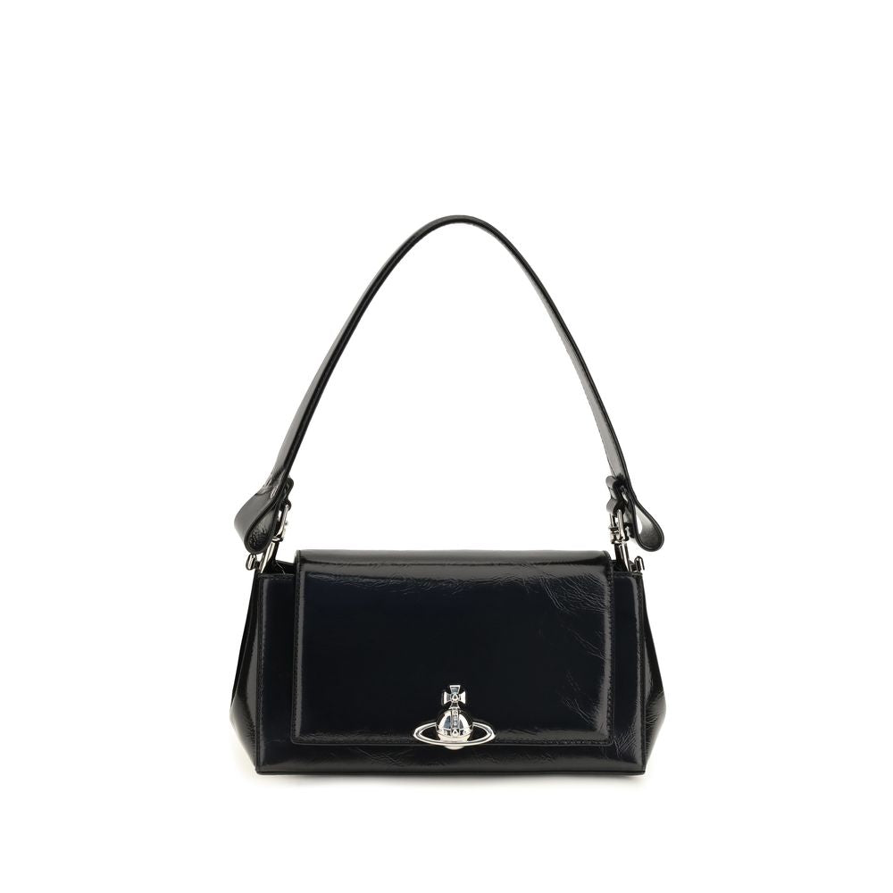 Vivienne Westwood Schwarze Kalbsleder Bos Taurus Handtasche
