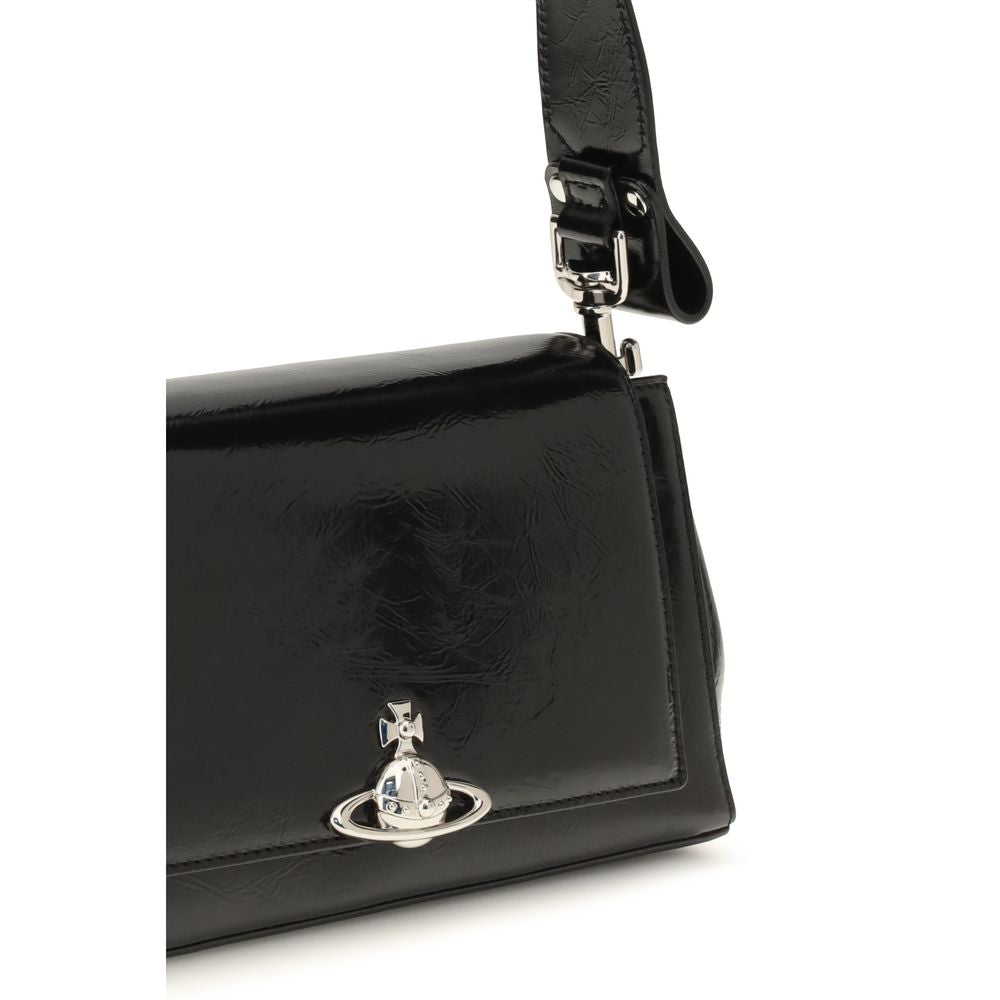 Vivienne Westwood Schwarze Kalbsleder Bos Taurus Handtasche
