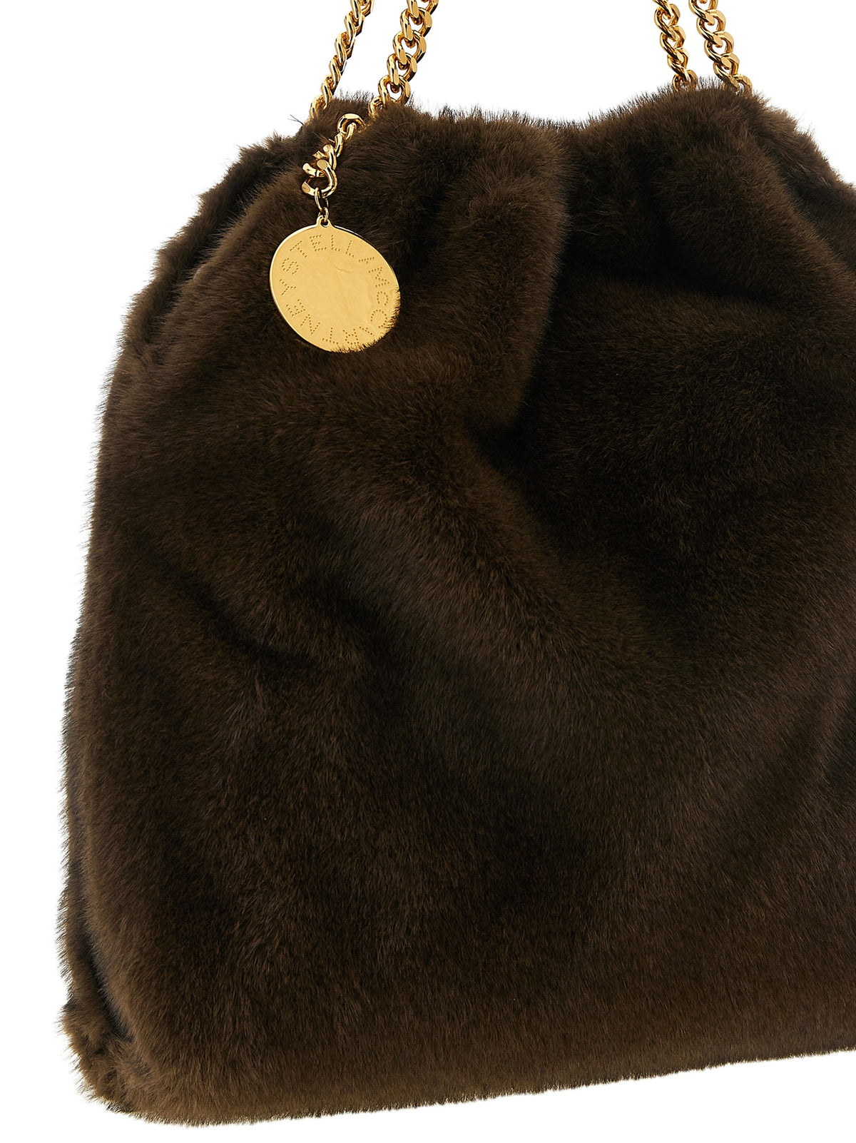 Stella McCartney Braune Schultertasche aus Polyester