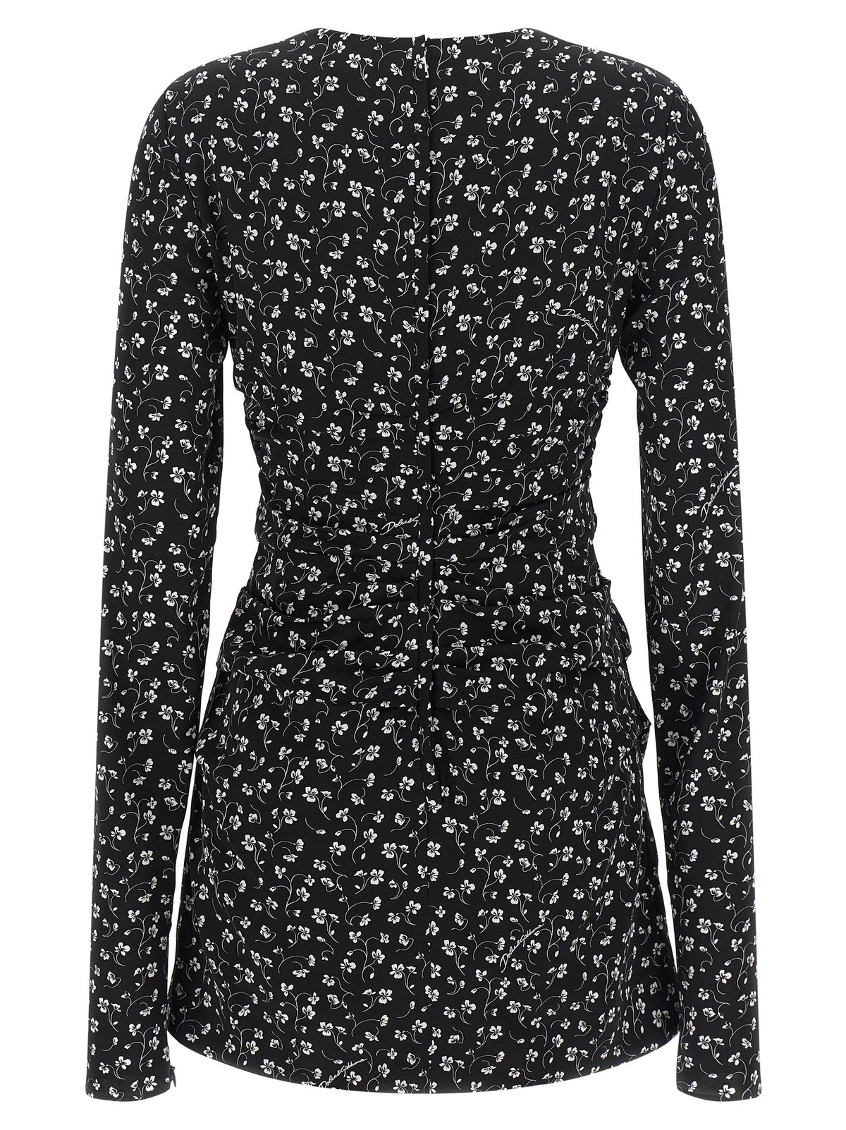 Dolce & Gabbana Schwarzes Seiden-Minikleid