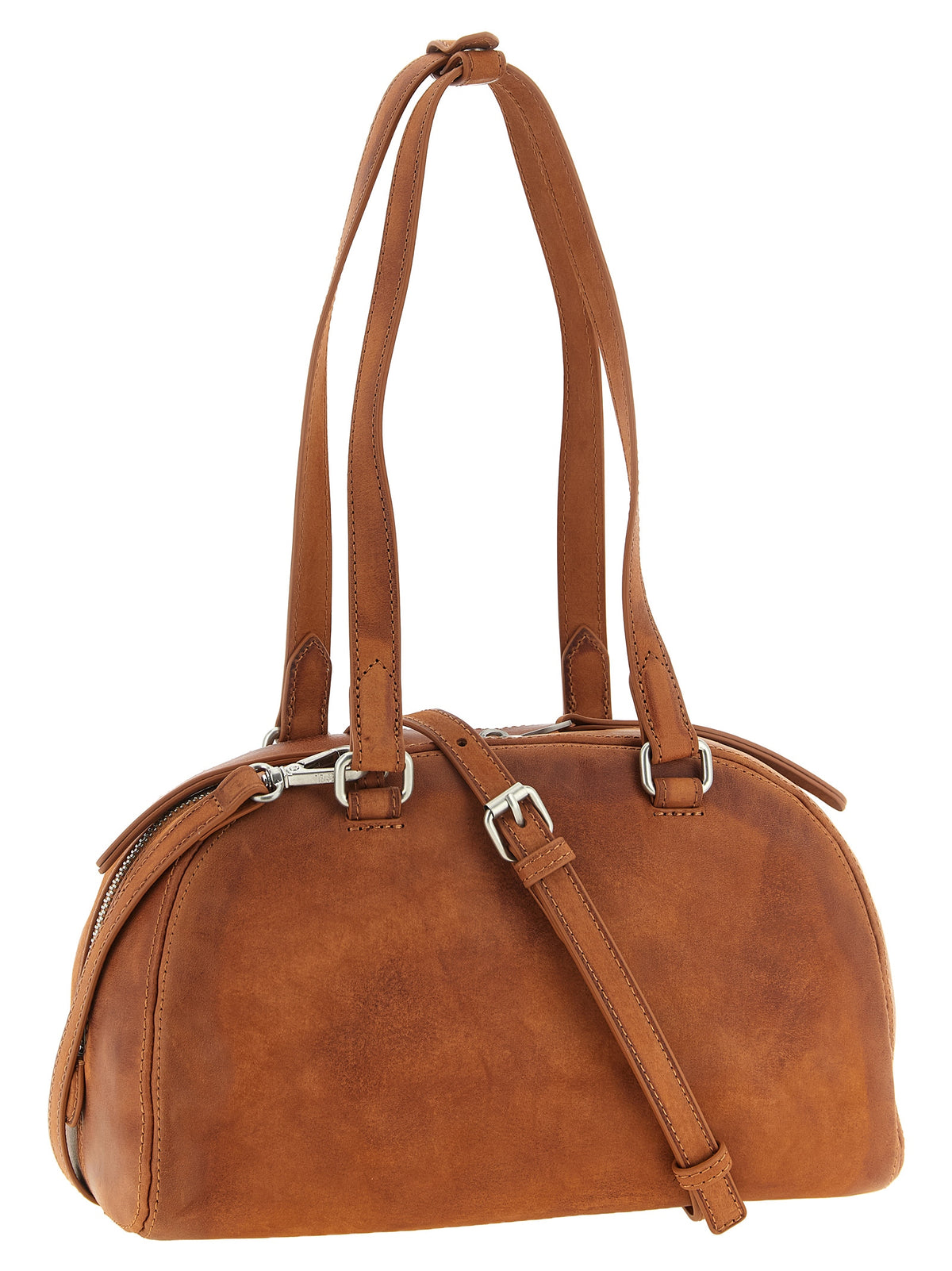 Diesel Schultertasche aus braunen Fasern