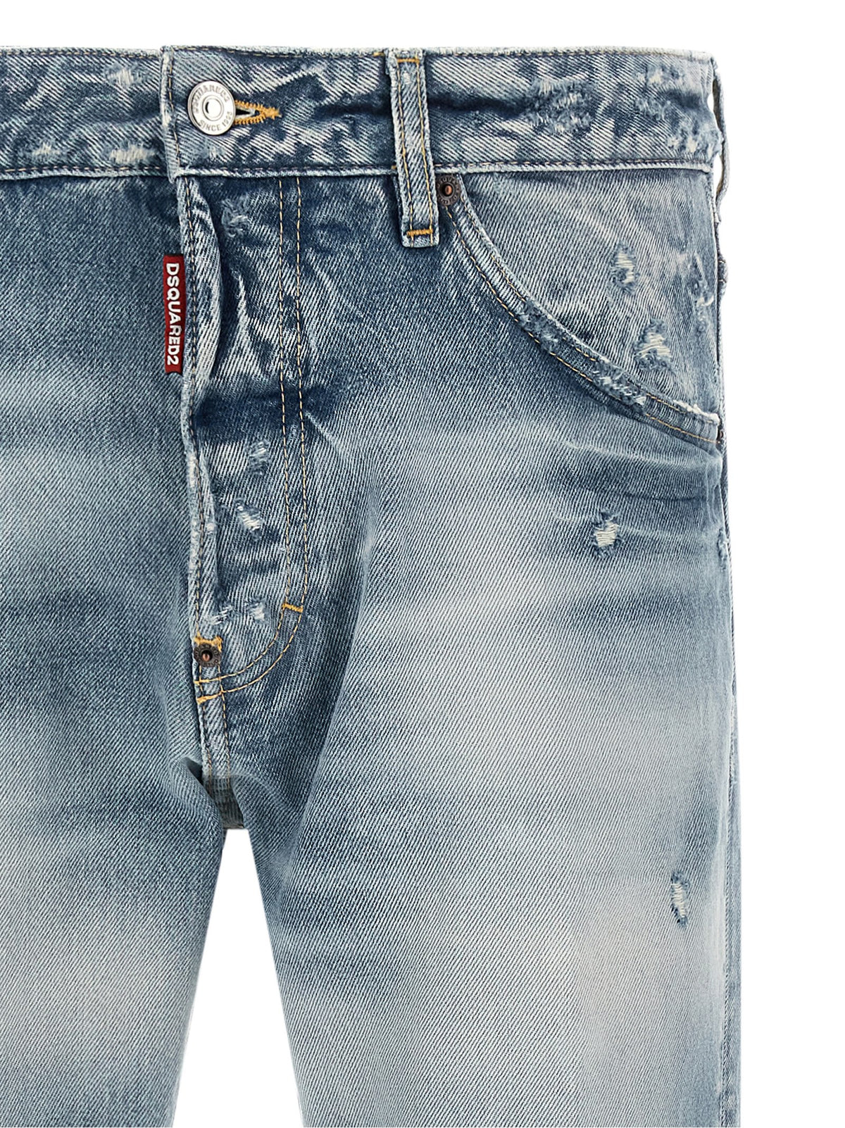Dsquared² Blaue Jeans aus Baumwolle, Tapered Fit