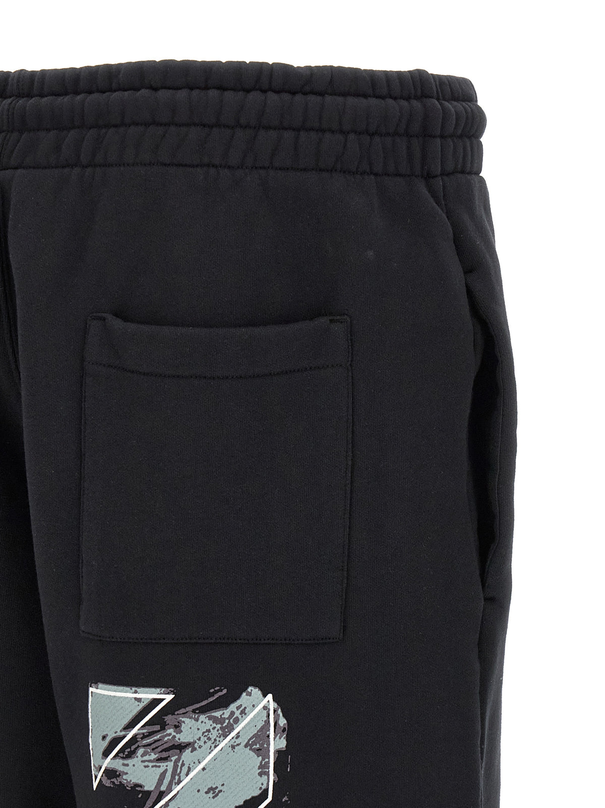 Off-White Schwarze Baumwoll-Bermudashorts