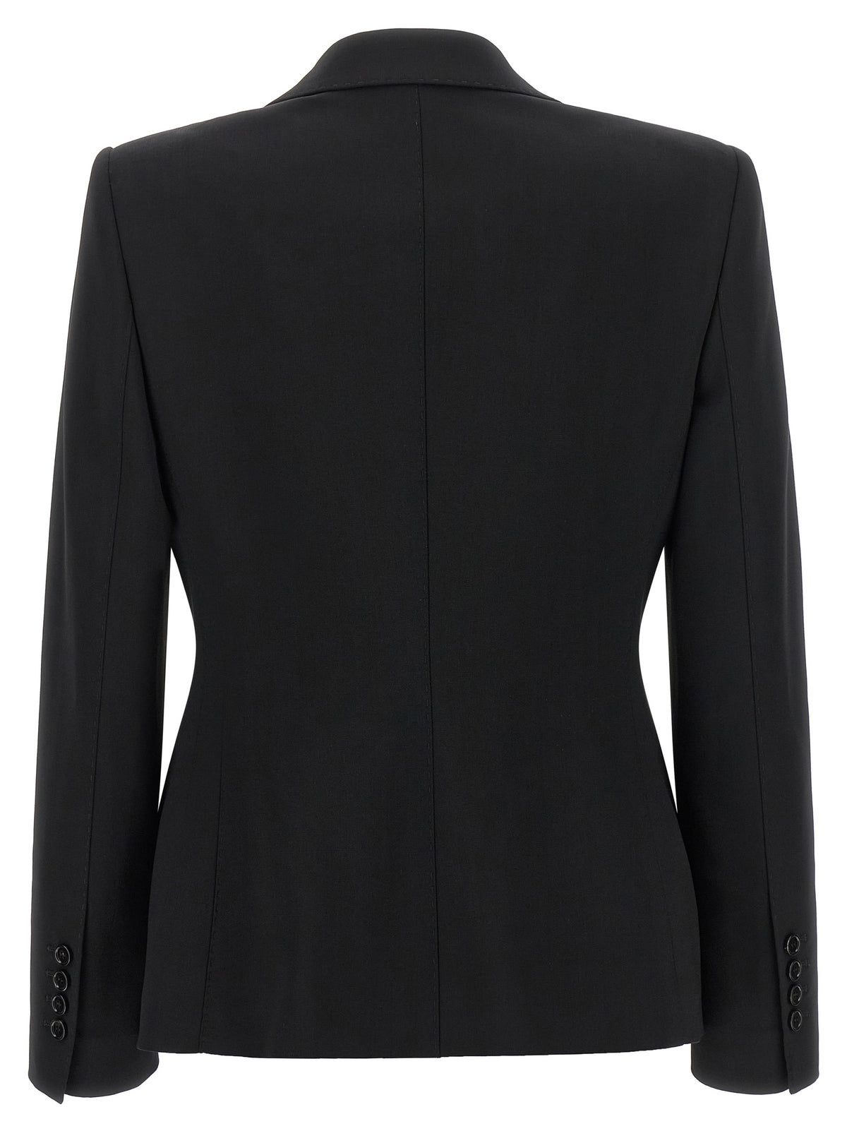 Dolce & Gabbana Schwarzer Blazer aus reiner Schurwolle