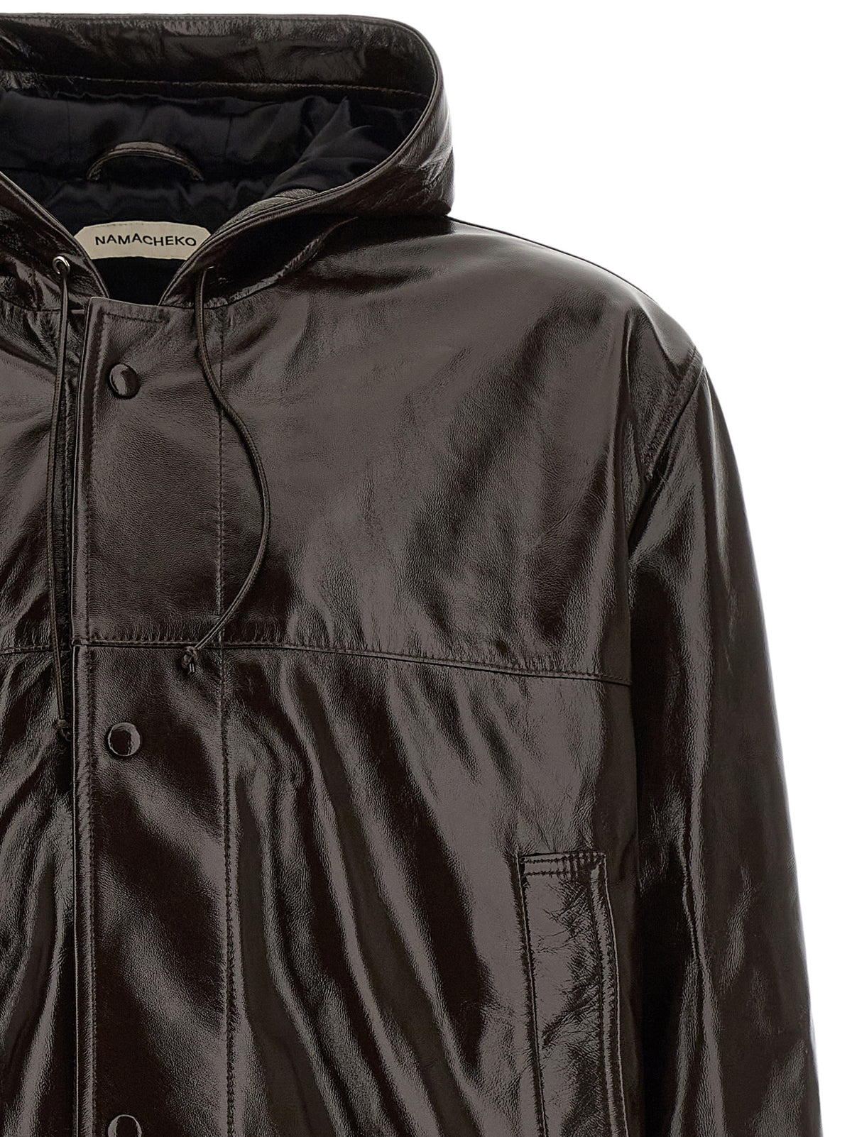 Namacheko Braune Lammlederjacke