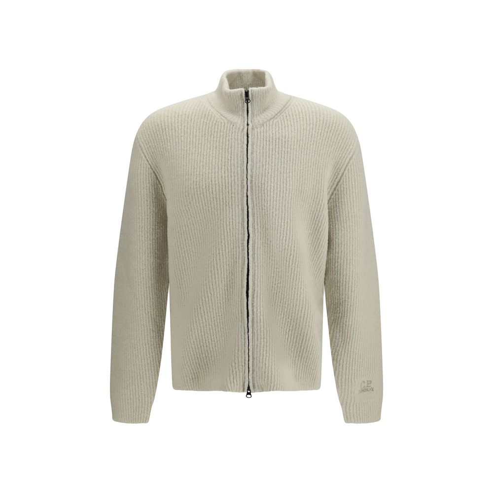 C.P. Company Beige Woll Cardigan Oves Aries