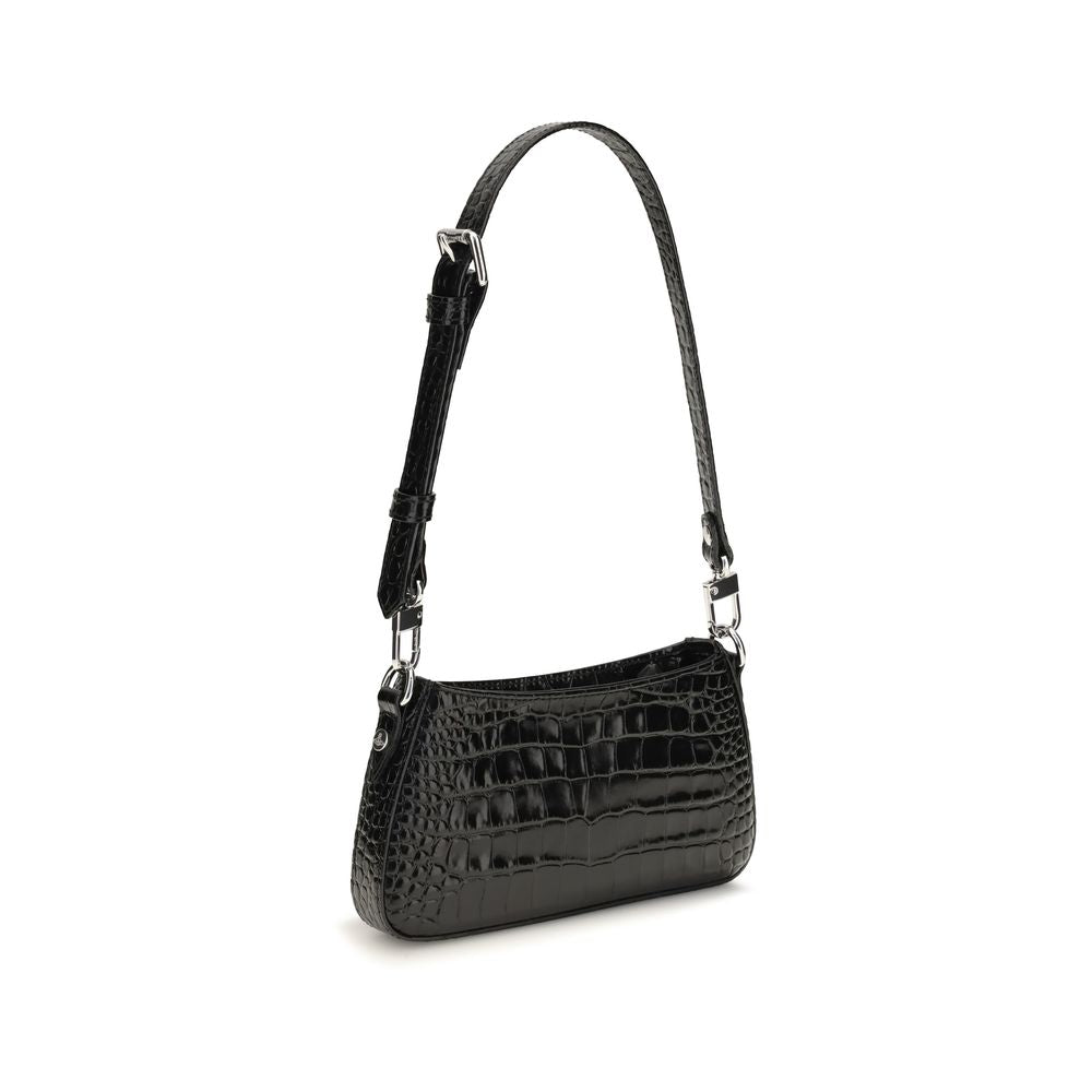 Vivienne Westwood Schwarze Bos Taurus Kalbsleder Schultertasche