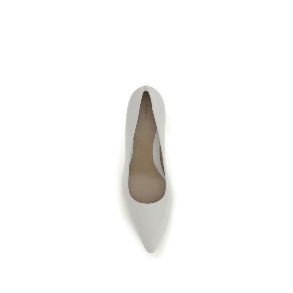 The Row Weiße Lammleder Plateau-Pumps Ovis Aries