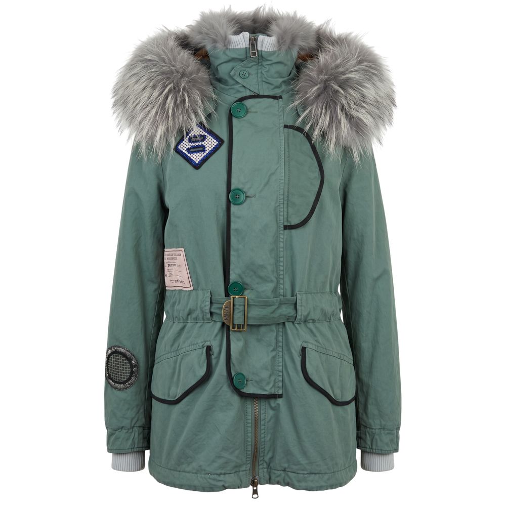 Mr&Mrs Italy Grüne Baumwolljacke für Damen