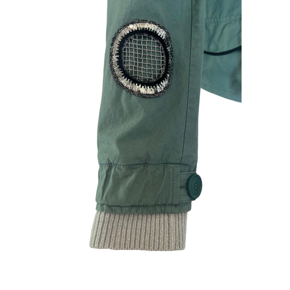 Mr&Mrs Italy Grüne Baumwolljacke für Damen
