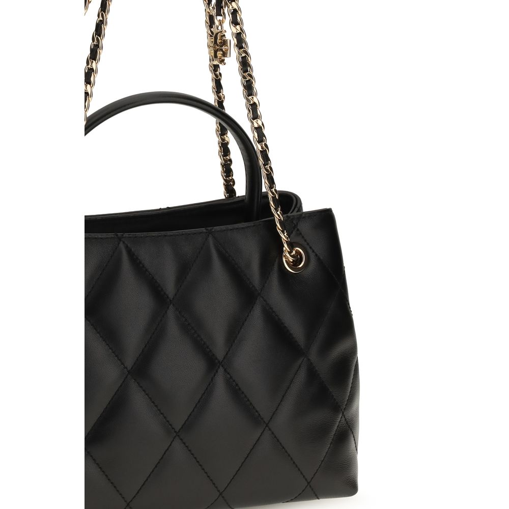 Tory Burch Schwarze Bos Taurus Kalbsleder Schultertasche