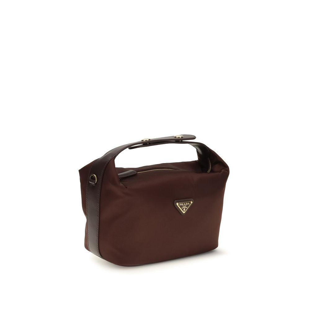 Prada Bordeaux Handtasche aus recyceltem Polyamid