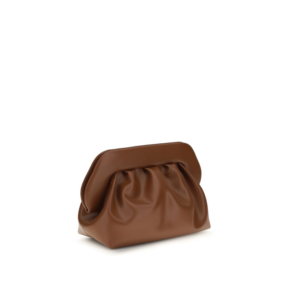 THEMOIRè Braune Clutch aus veganem Leder