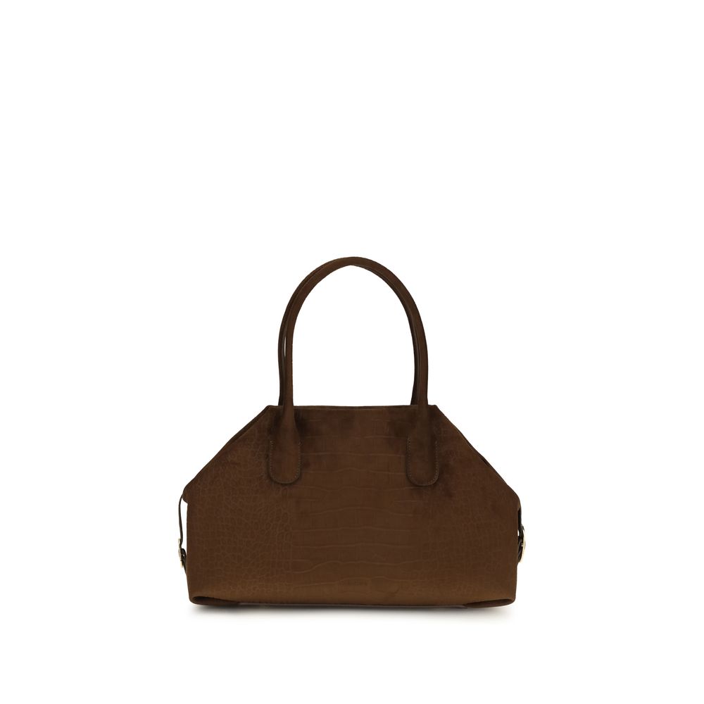 THEMOIRè Braune Wildleder-Handtasche