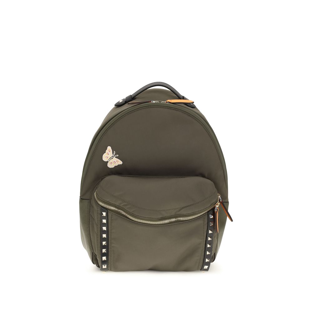 Valentino Garavani Zweifarbiger Rucksack aus Stoff