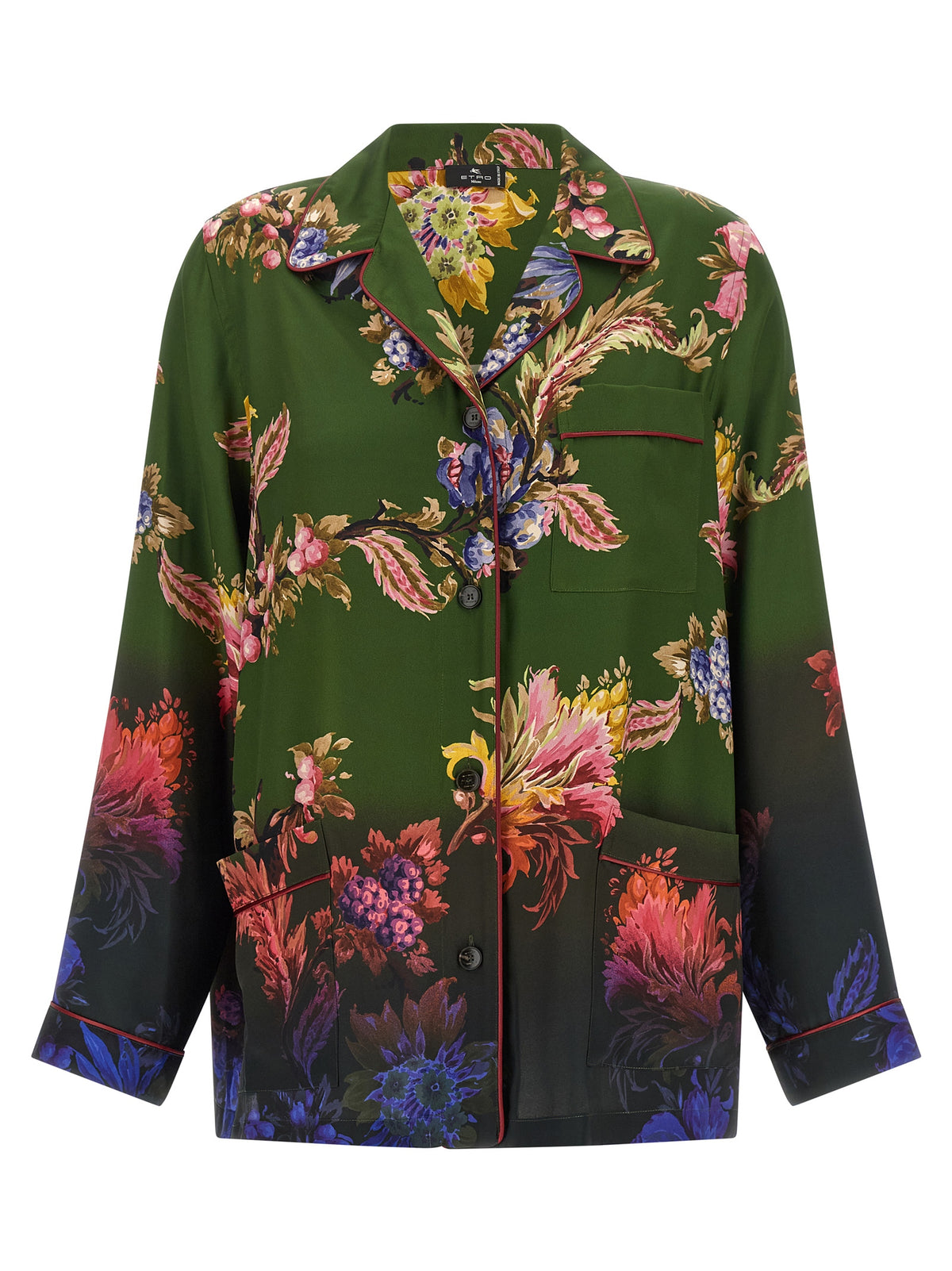 Etro Grüne Polyester-Bluse