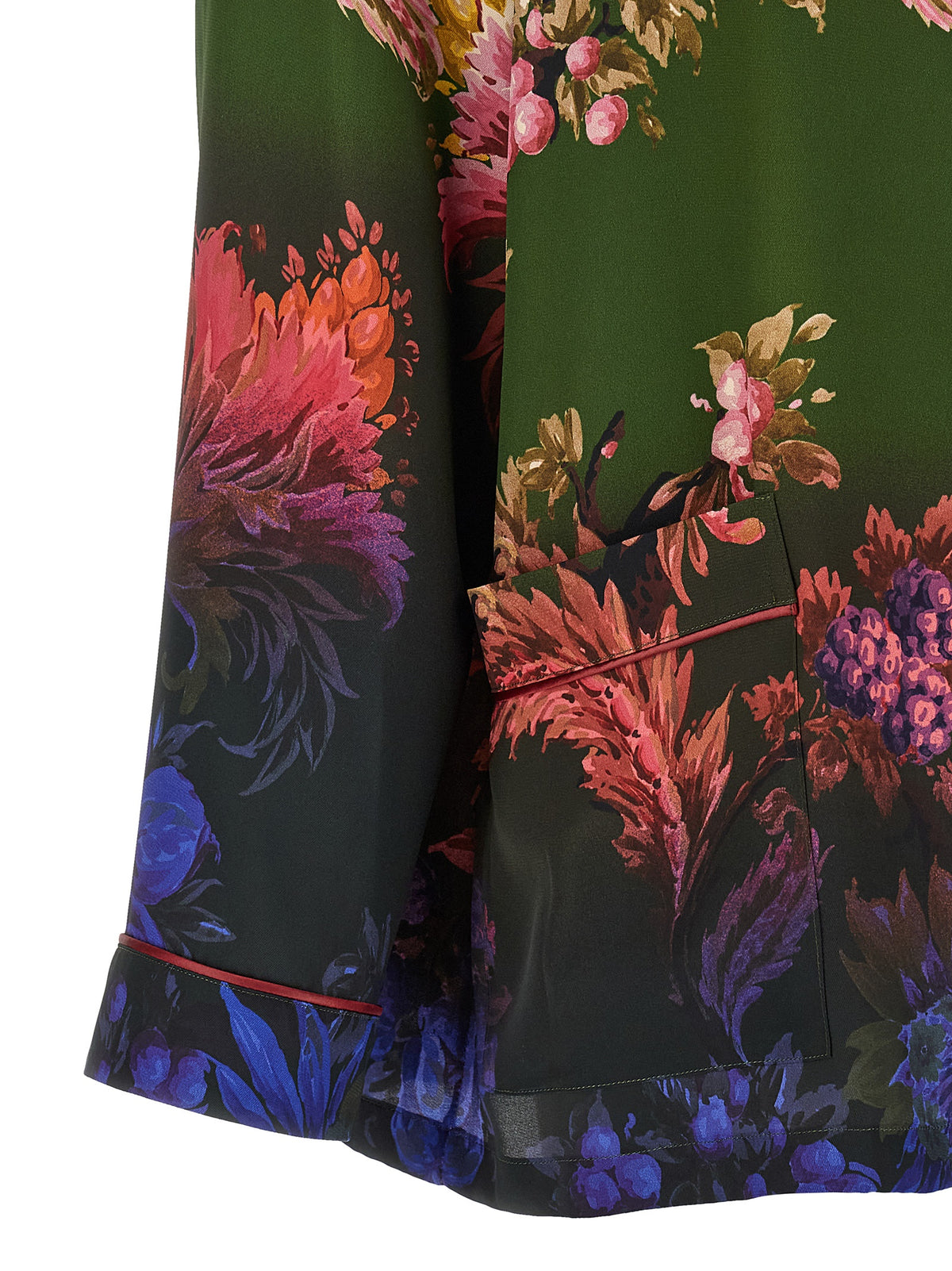 Etro Grüne Polyester-Bluse