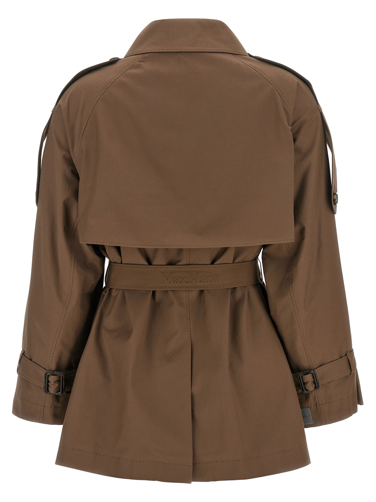 Max Mara Brauner Baumwollmantel