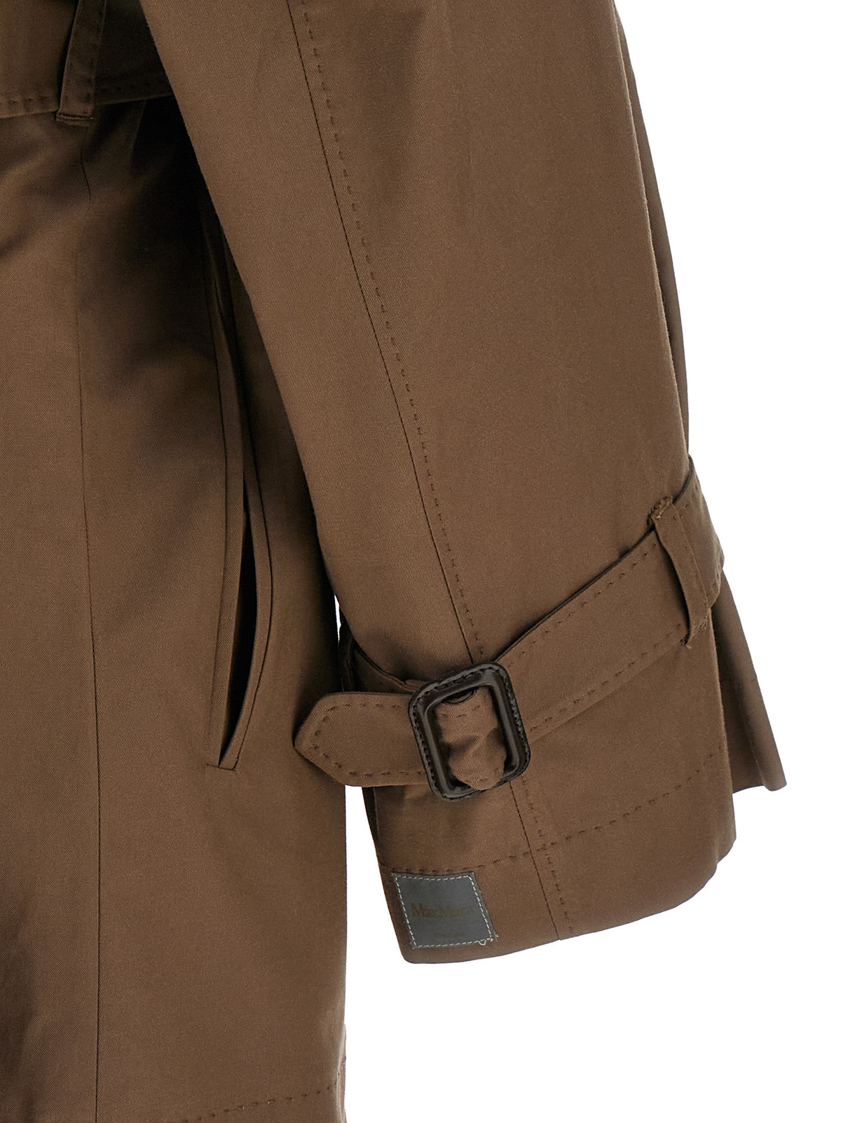 Max Mara Brauner Baumwollmantel