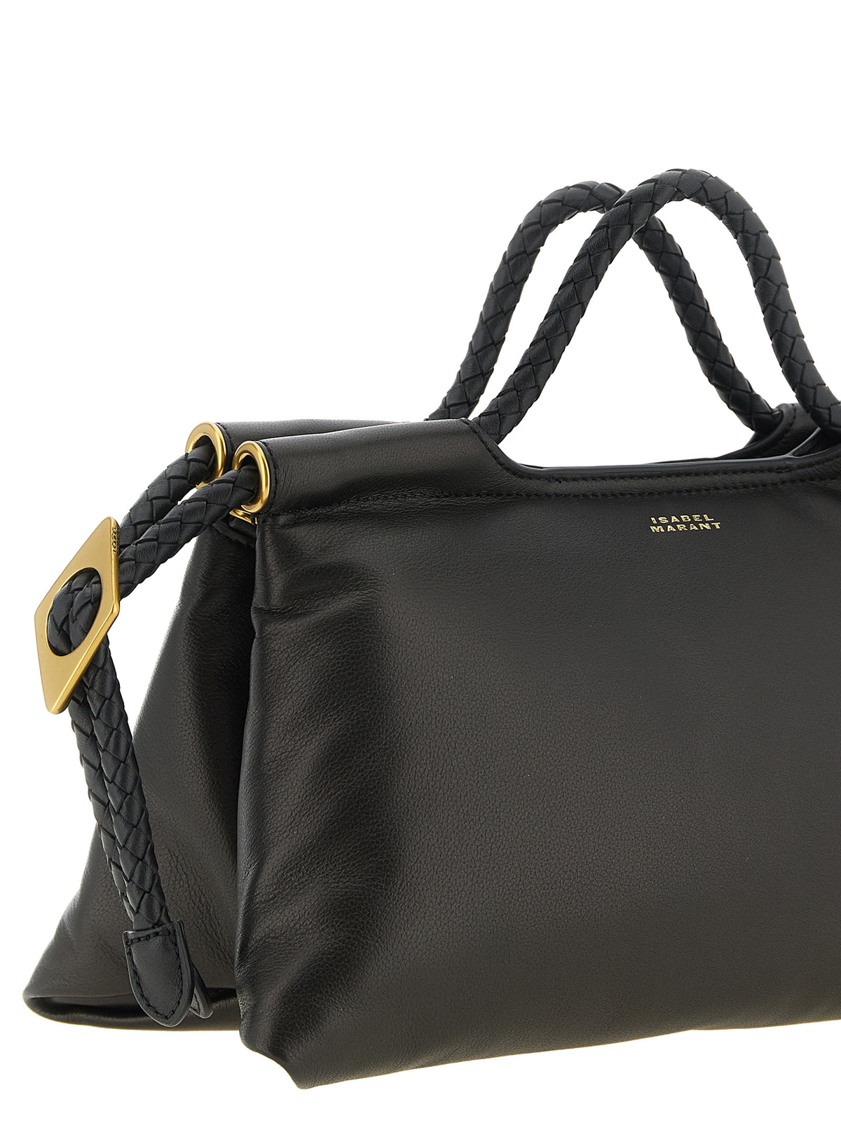 Isabel Marant Schwarze Lammleder-Schultertasche