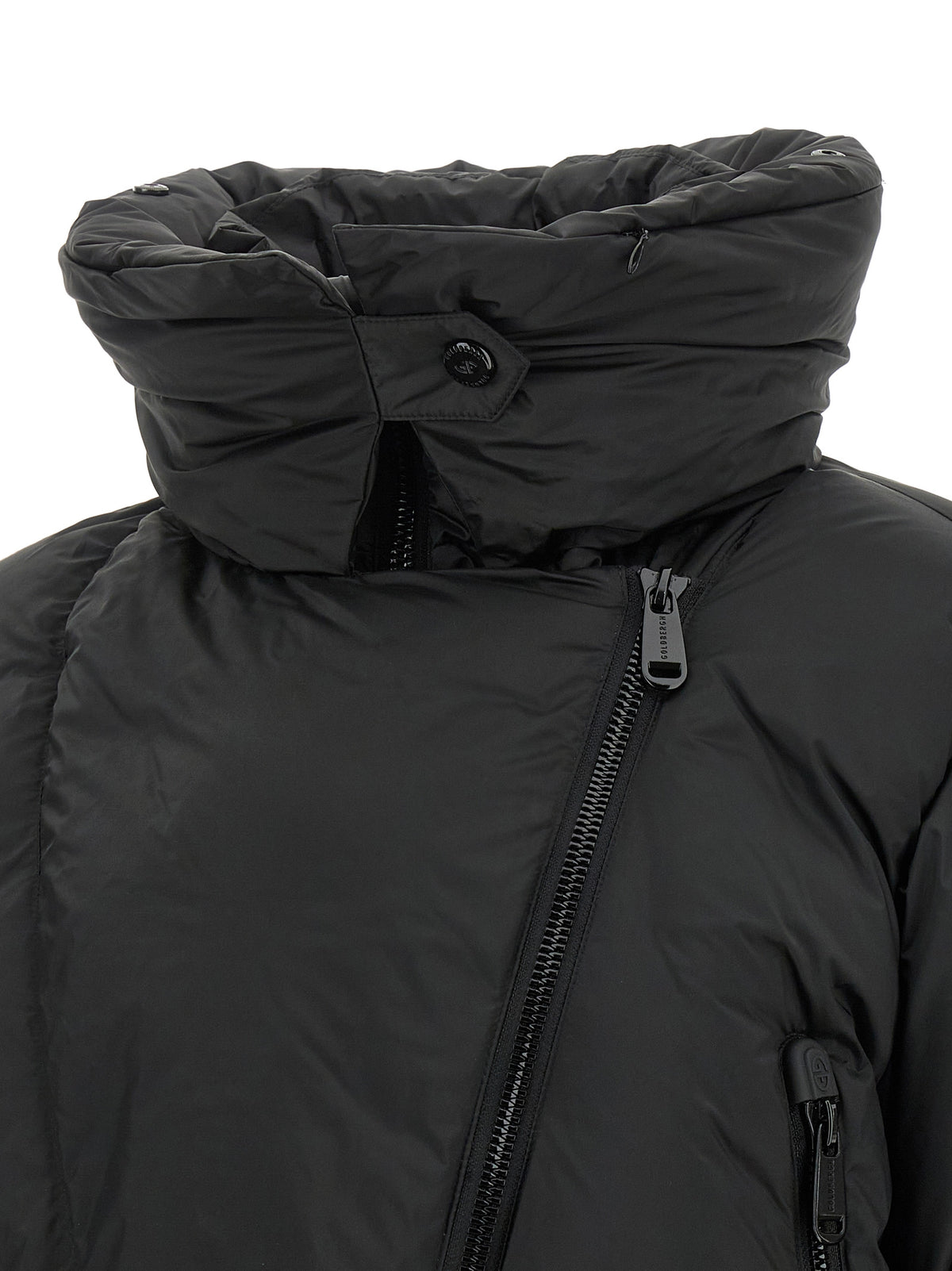GOLDBERGH Schwarze Polyester-Jacke in voller Länge
