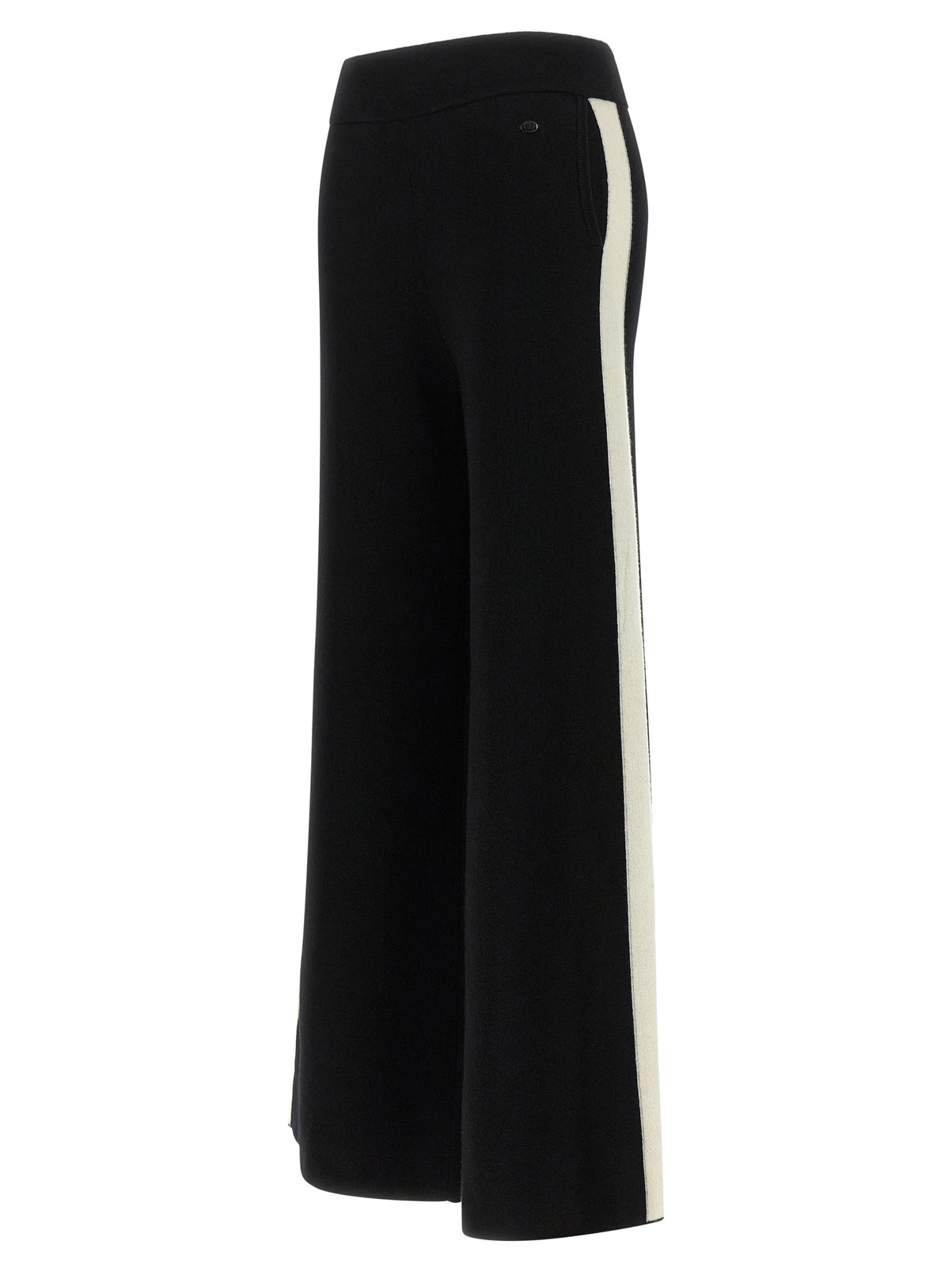 GOLDBERGH Schwarze Merino-Wolle Freizeithose