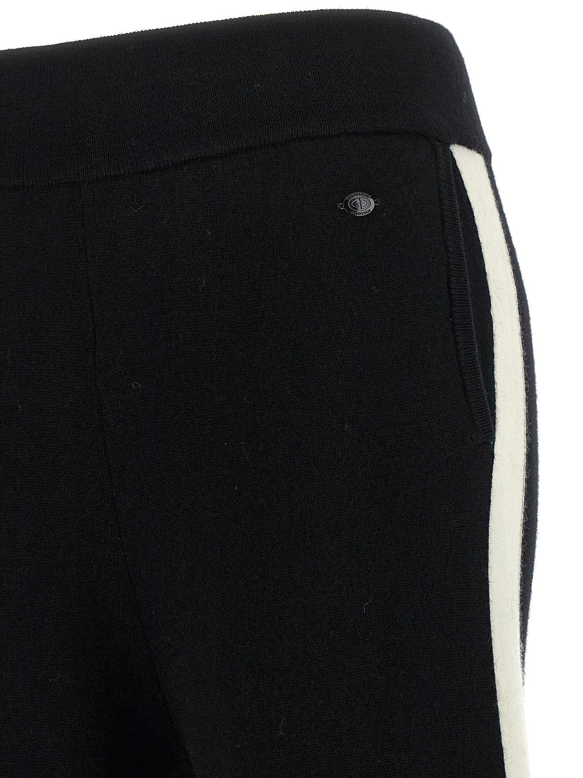 GOLDBERGH Schwarze Merino-Wolle Freizeithose