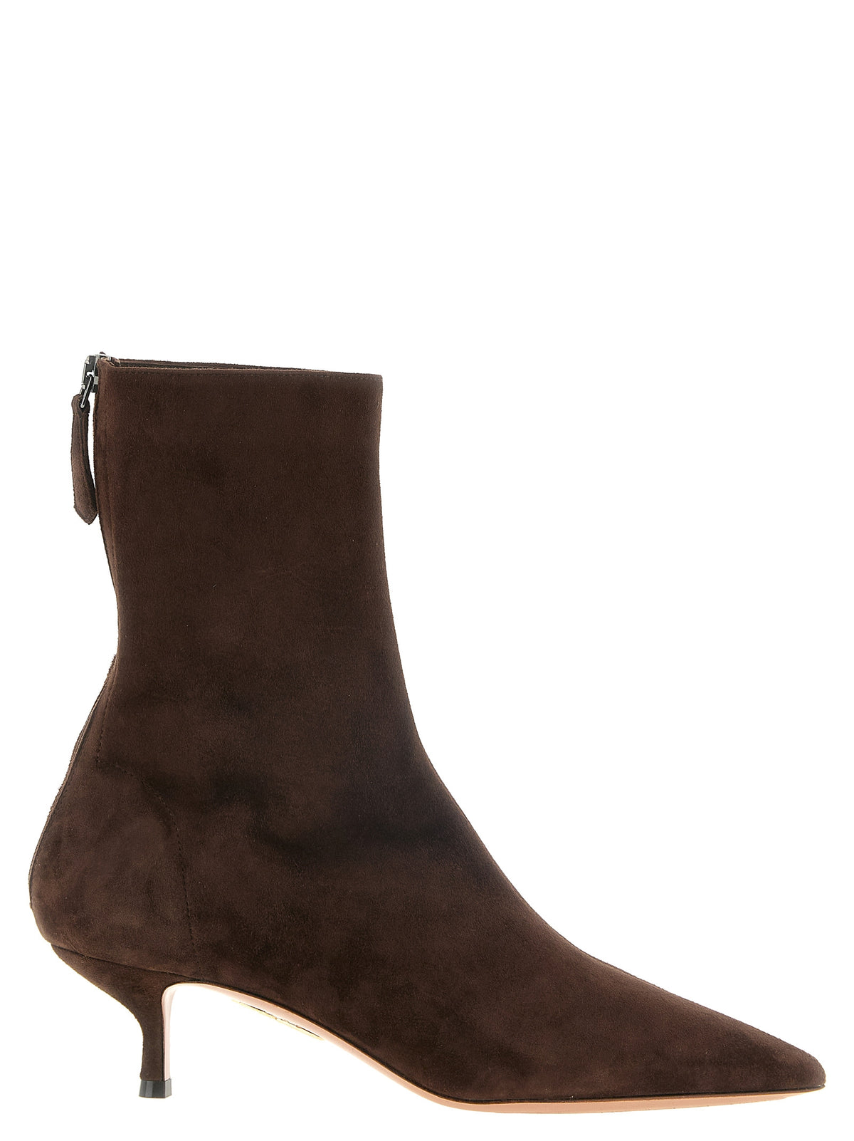 Aquazzura Ankle Boots aus braunem Kalbsleder