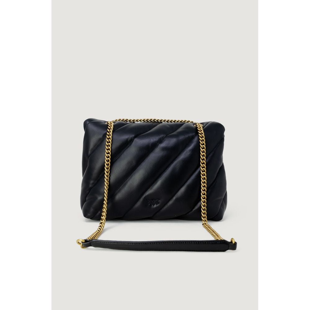 PINKO Schwarze Lederhandtasche