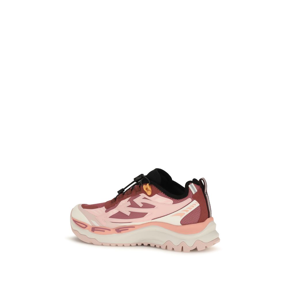 Off-White Multicolor Stoff Sportliche Turnschuhe
