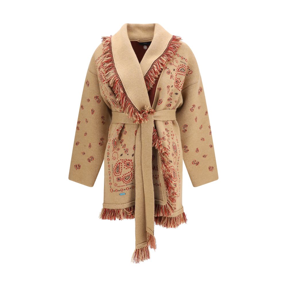 Alanui Brauner Kaschmir-Strickjacke
