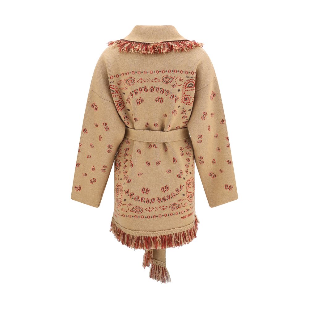 Alanui Brauner Kaschmir-Strickjacke