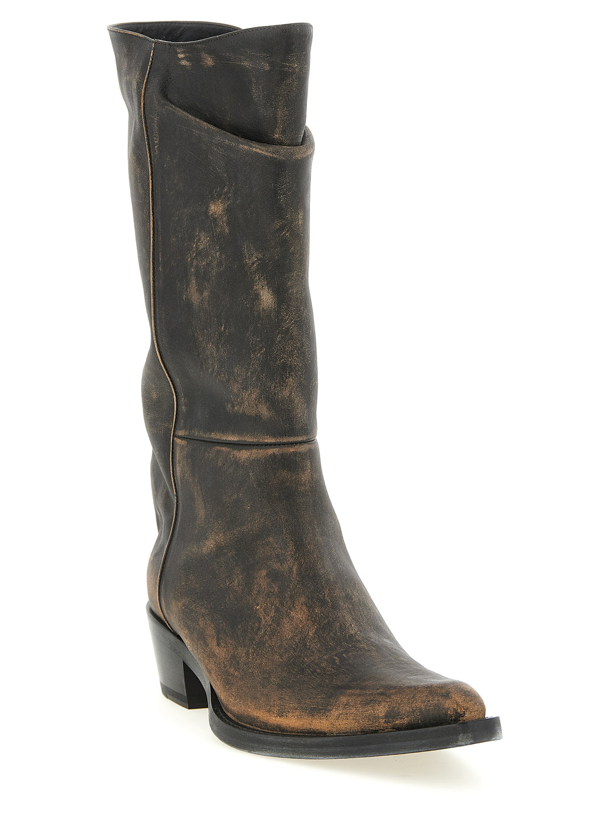 Khaite Chelsea Boots aus braunem Kalbsleder