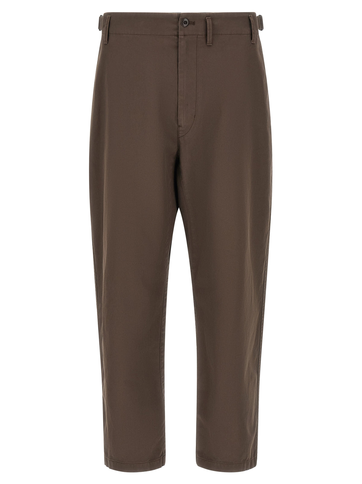 Lemaire Braune Baumwoll-Freizeithose