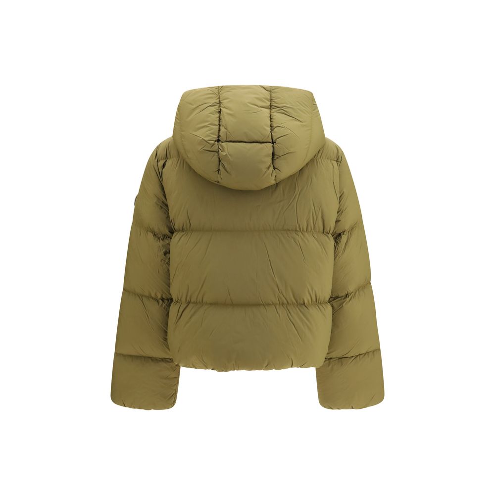 Ganni Zweifarbige Nylon-Steppjacke