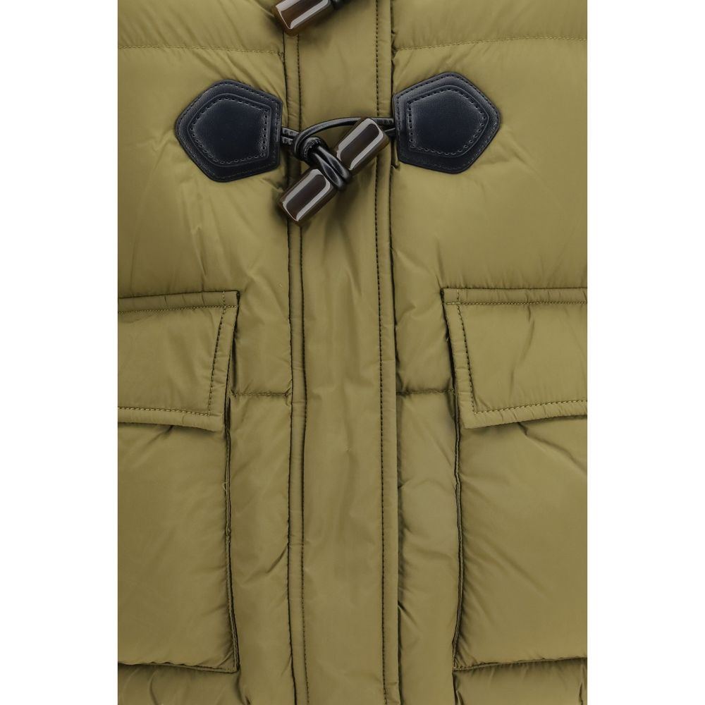Ganni Zweifarbige Nylon-Steppjacke