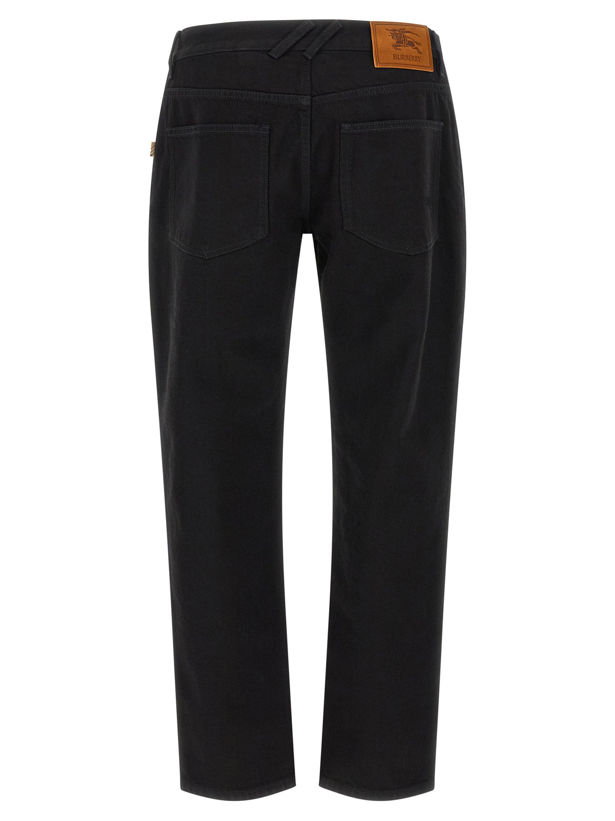 Burberry Schwarze Baumwoll-Jeans mit geradem Bein