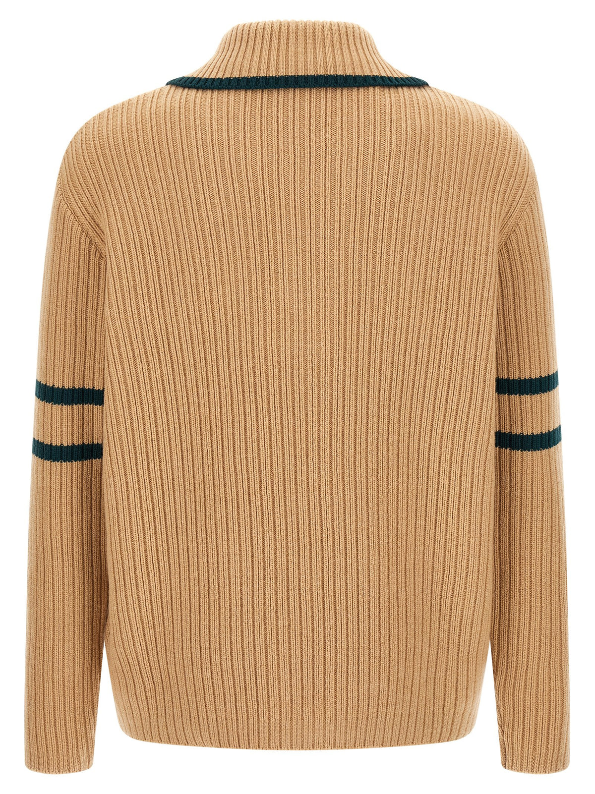 Lacoste Beige Wollstrickjacke