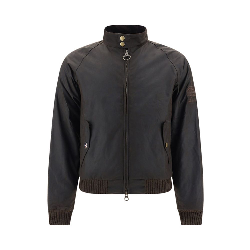 Barbour International Zweifarbige Bomberjacke aus Baumwolle