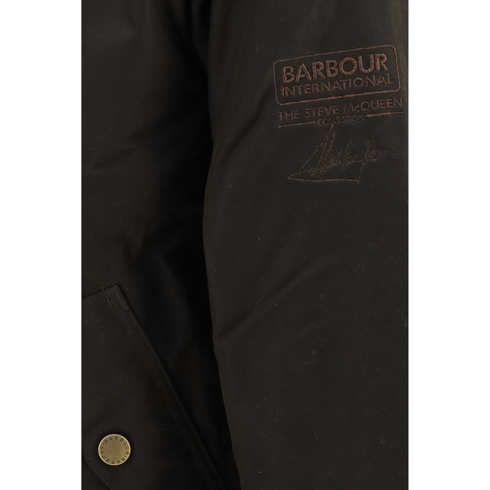 Barbour International Zweifarbige Bomberjacke aus Baumwolle